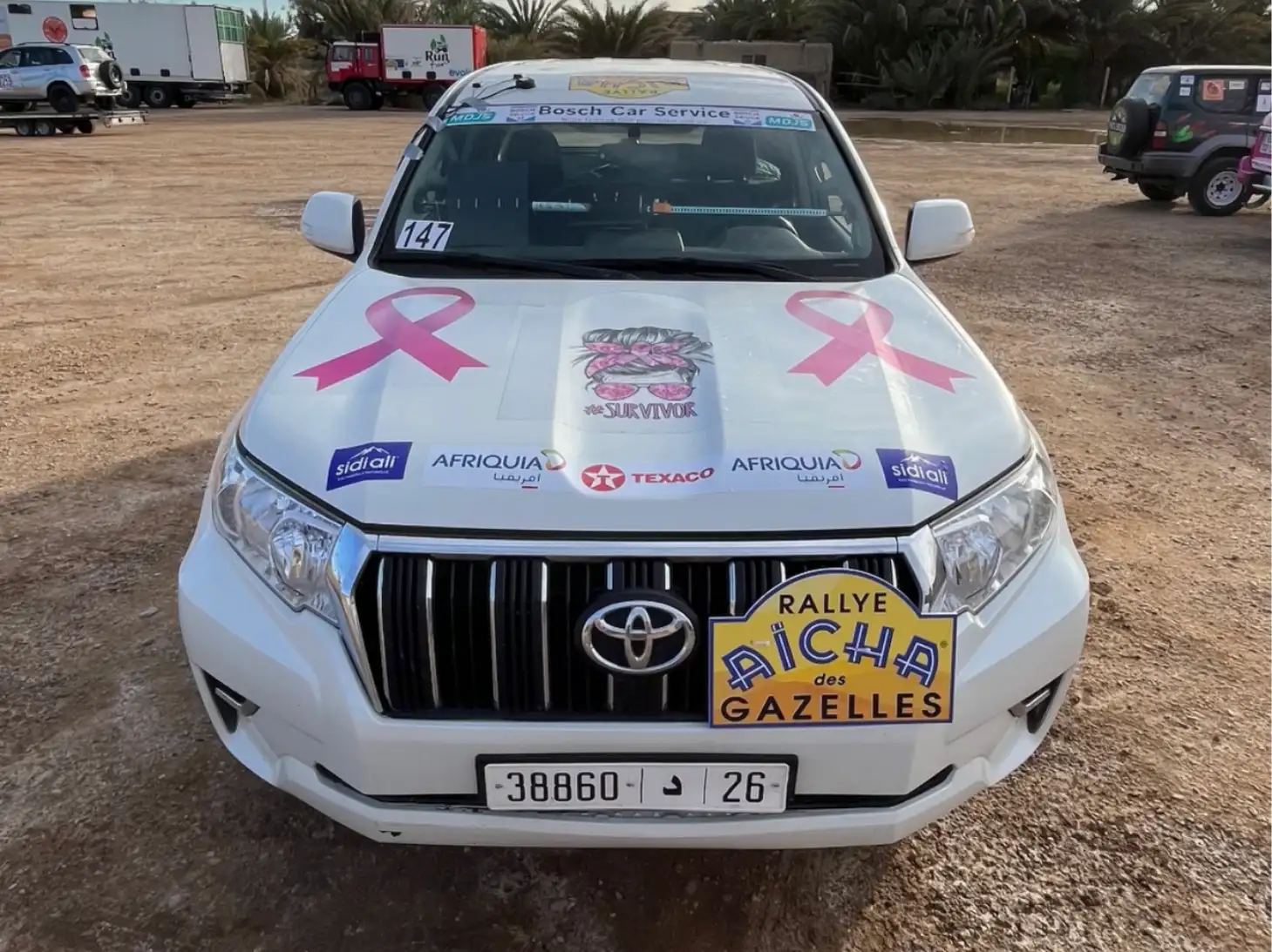 4x4 Off Road Alquiler De Coche Marrakech Toyota Prado Listo Para El Rally Aicha Des Gazelles