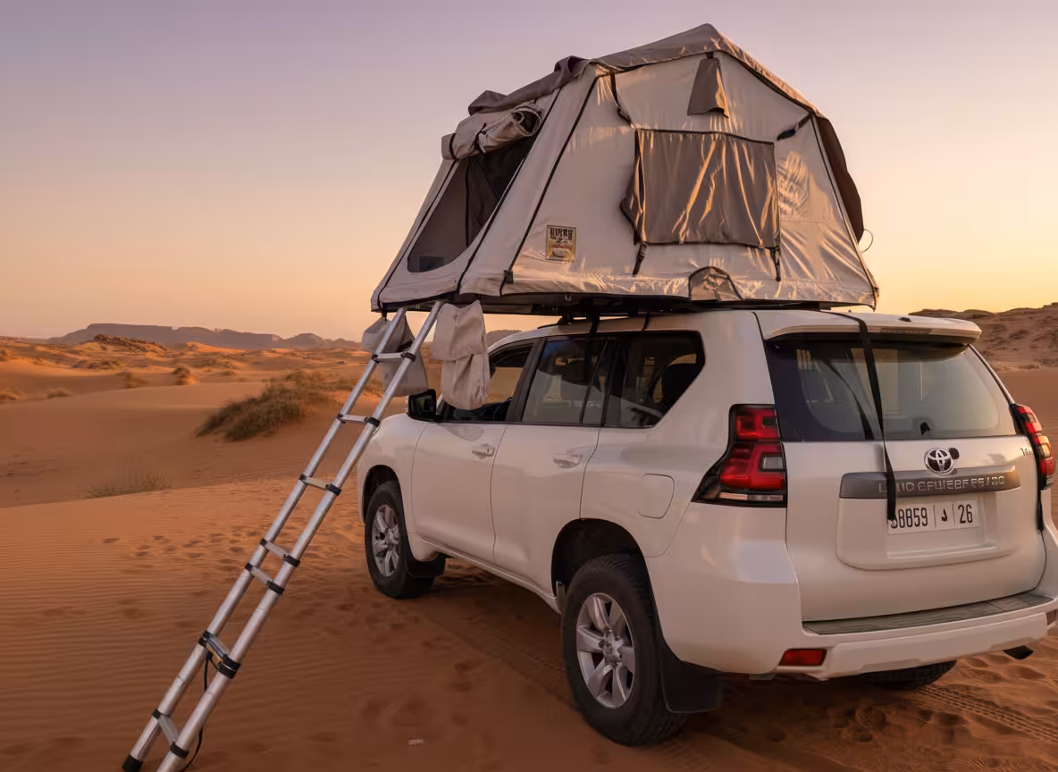 4x4 Off Road Alquiler De Coche Marrakech 4x4 Toyota Prado Con Tienda De Techo